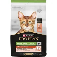 Сухой корм для кошек Pro Plan Sterilised Adult OptiSenses с лососем 3 кг