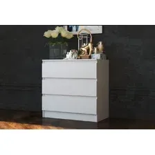 Комод Baer Мальм 3 ящика (белый)