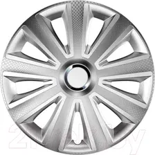 Набор колпаков VERSACO Aviator 15" / 15AVIATORCARBONS (4шт, карбон/серебристый)