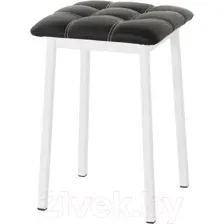 Табурет AMC Comfort 7К6.1 (кожзам черный/белый)