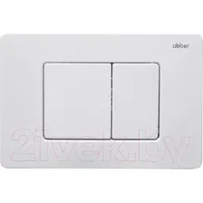 Кнопка для инсталляции Abber AC0120MW (белый матовый)
