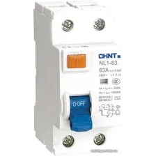 Устройство защитного отключения Chint NL1-63 2P 25А 30мА тип AC 6кА 200212