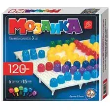Настольная игра Десятое королевство Детская мозаика пластмассовая 120 элементов [00965]