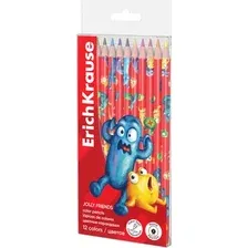 Набор цветных карандашей Erich Krause Jolly Friends / 62931 (12цв)