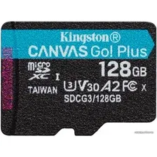 Карта памяти Kingston Canvas Go! Plus microSDXC 128GB SDCG3/128GBSP