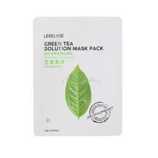 Маска тканевая для лица LEBELAGE Green Tea Solution Mask Pack 25г