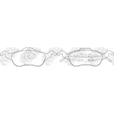 Тормозные колодки дисковые передняя ось NIBK PN0119