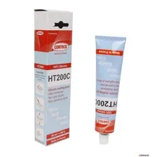 CORTECO - Универсальный силиконовый герметик белый до +200°C, 80мл / HT200C