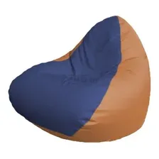 Кресло-мешок Flagman Relax P2.3-110 (синий/оранжевый)