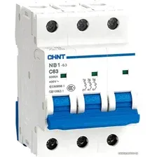 Выключатель автоматический Chint NB1-63 3P 25A 6кА (C) 179703