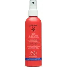 Спрей солнцезащитный Apivita Bee Sun Safe SPF50 Тающий ультралегкий для лица и тела (200мл)