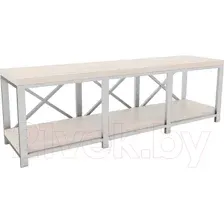 Тумба Hype Mebel Флорида 150x40 (белый/древесина белая)