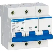 Выключатель автоматический Chint NXB-125 3P 63А 10кА х-ка D (R) / 816138