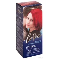 Крем-краска для волос "Estel Love" тон: 8/5, гранатово-красный