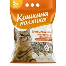 Впитывающий наполнитель Кошкина Полянка (цеолит), 5л