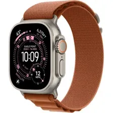 Apple Watch Ultra 3 LTE 49 мм (титановый корпус, природный/терракота, текстильный ремешок)