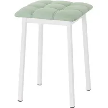 Табурет AMC Comfort 7К6.10 (кожзам, мятный/белый)