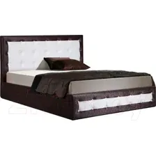 Кровать Анмикс Аделия с ПМ 160x200 (кожзам SV6+SV2)