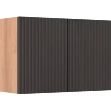 Runo Шкаф для ванной Соренто 60x30/Тренто 60x30 вертикаль (крафтовый дуб/графит)
