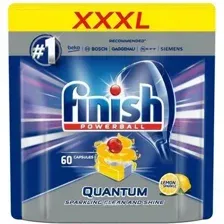 Таблетки для посудомоечных машин Finish Powerball Quantum AIO с лимоном (60шт)