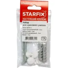 Дюбель распорный Starfix SMZ2-82747-1. Набор для крепления унитаза (2 шт)