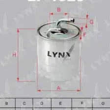 Топливный фильтр LYNXauto LF-1920
