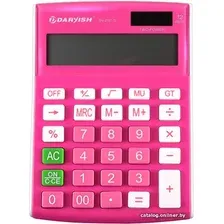 Бухгалтерский калькулятор Darvish DV-2707-12Pk (розовый)