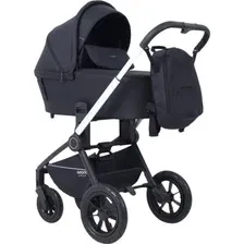 Универсальная коляска MOWbaby Zoom air MB087 (3 в 1, Silver Black)