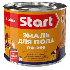 Эмаль для пола ПФ-266 Start золотисто-коричневая, 1,8 кг