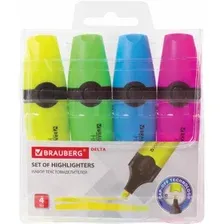 Текстовыделитель BRAUBERG Delta 151727 (4 шт)