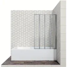 Стеклянная шторка для ванны Ambassador Bath Screens 16041110R 90