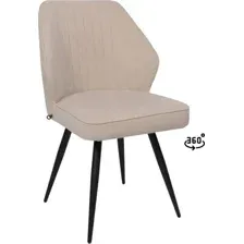 Стул МамаДома Michael-R1 360, b03 cream lux\черный