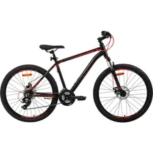 Велосипед AIST Rocky 1.0 Disc 26 13 2026, черный/красный