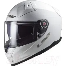 Мотошлем LS2 FF811 Vector II Solid (S, белый глянцевый)