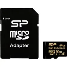 Карта памяти Silicon-Power Golden Series High Endurance microSDXC SP064GBSTXDV3V1HSP 64GB (с адаптером)