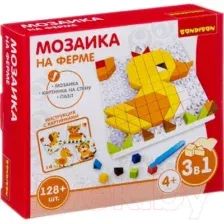 Развивающая игра Bondibon Мозаика. На ферме / ВВ3026