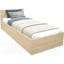 Кровать МДК КР9 80x200/700x952x2032 (дуб млечный)