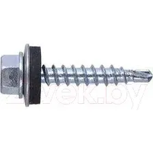 Саморез Starfix Кровельный 5.5х38 шайба с прокл. PT5 / SM-53758-3200 (3200шт, оцинкованный, увеличенное сверло)
