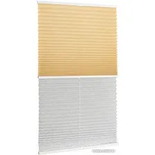 Плиссе Delfa Basic Uni СПШ-3105/3504 Basic Transparent (34x160, бежевый/белый)