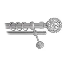 Карниз для штор Lm Decor Ажур 095 2р гладкий 25/16мм (сатин, 1.8м)