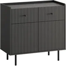 Тумба Anrex Soho 2D2S (графит/мрамор/дарк грей)