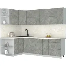 Кухонный модуль Интерлиния Мила Матте 1.5x2.6 А (керамика/керамика/опал светлый)