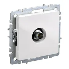 Розетка TV оконечная белый IEK BRITE BR-A10-O-K01 (BR-A10-O-K01)