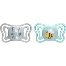 Пустышка Chicco PhysioForma Light, Пчелка и Fly with me, 00071037210000.3, для мальчика, 2 шт