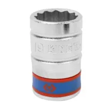 Головка торцевая двенадцатигранная 1/2" 19 мм KING TONY 433019M