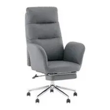 Офисное кресло TopChairs Solid с оттоманкой DD-004-OT серый