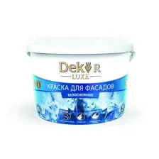 Краска Декор ВД-АК 111 для фасада белоснежная 1.1кг