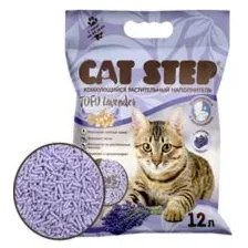 Cat Step Tofu Lavender наполнитель комкующийся растительный, 12 л, 5,4кг