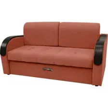 Диван Сириус Лидер-1 ППУ 185x110 (Eva 17 велюр терракотовый)
