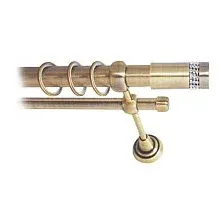 Карниз для штор Lm Decor Имидж 116 2р гладкий 25/16мм (антик, 1.8м)